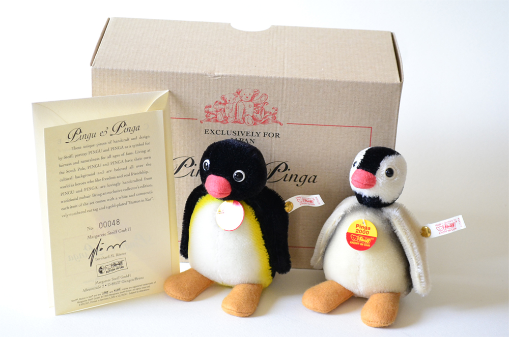 日本1500体限定 ピングー20周年 シュタイフ Pingu＆Bear